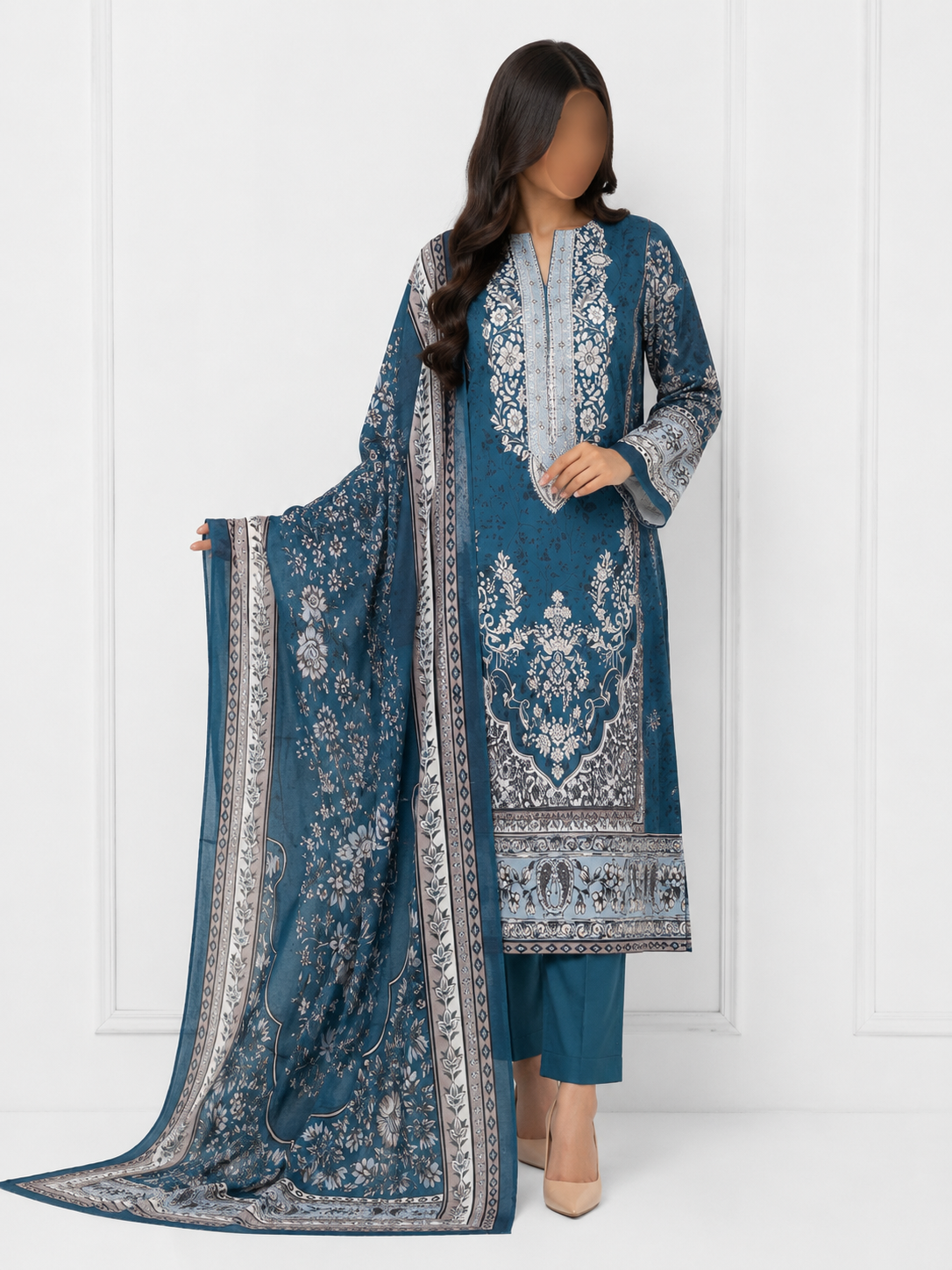 MAHJABEEN SIGNATURE LAWN P49