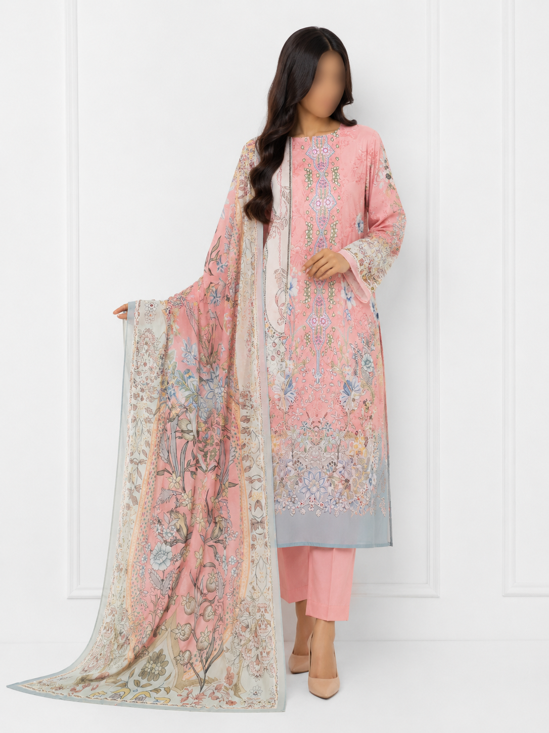 MAHJABEEN SIGNATURE LAWN P48