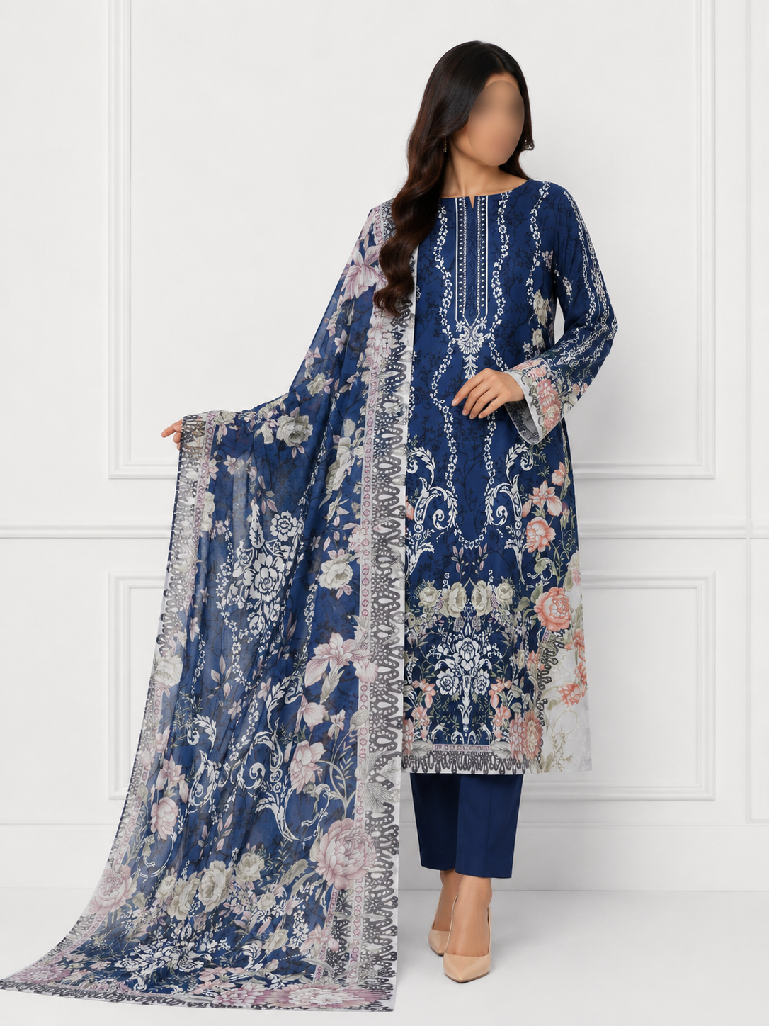 MAHJABEEN SIGNATURE LAWN  P45