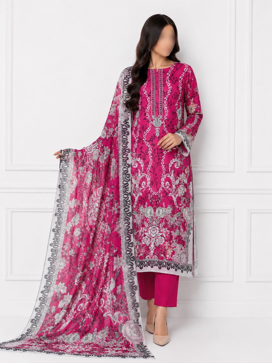MAHJABEEN SIGNATURE LAWN P44
