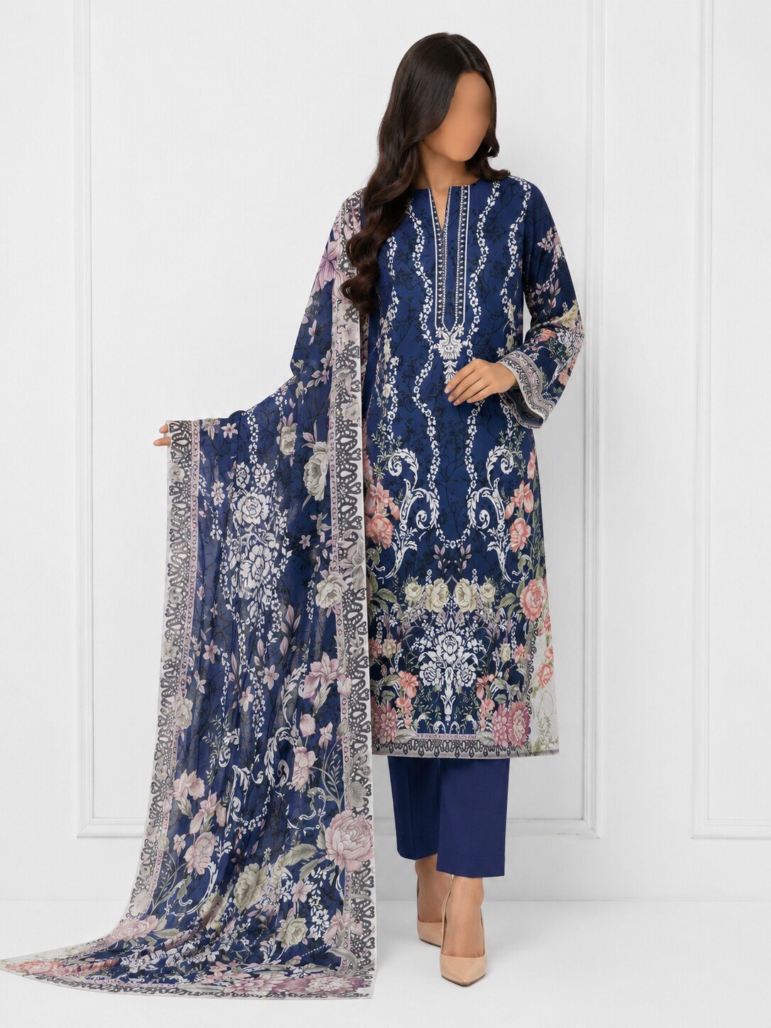 MAHJABEEN SIGNATURE LAWN P51
