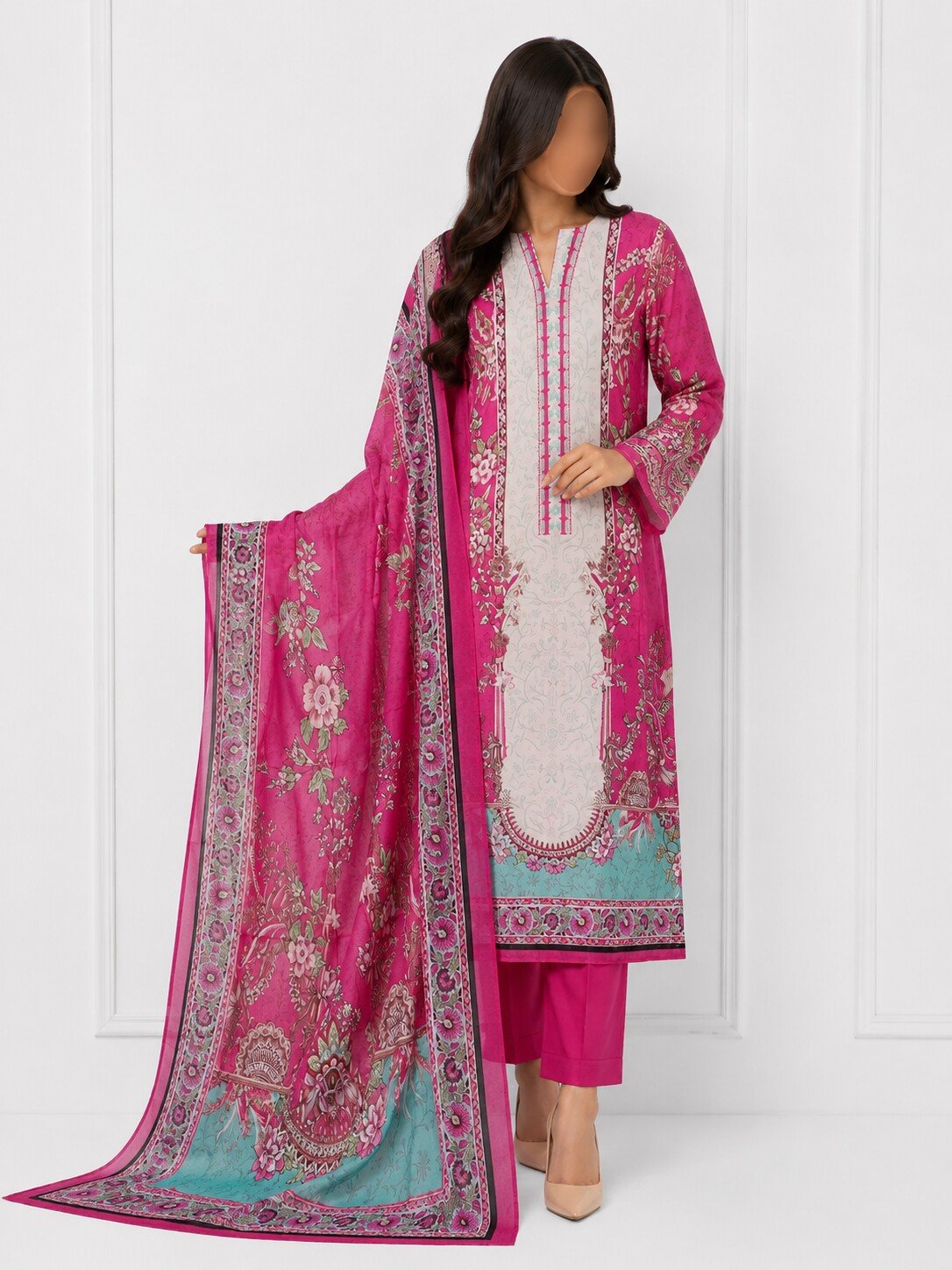 MAHJABEEN SIGNATURE LAWN P53