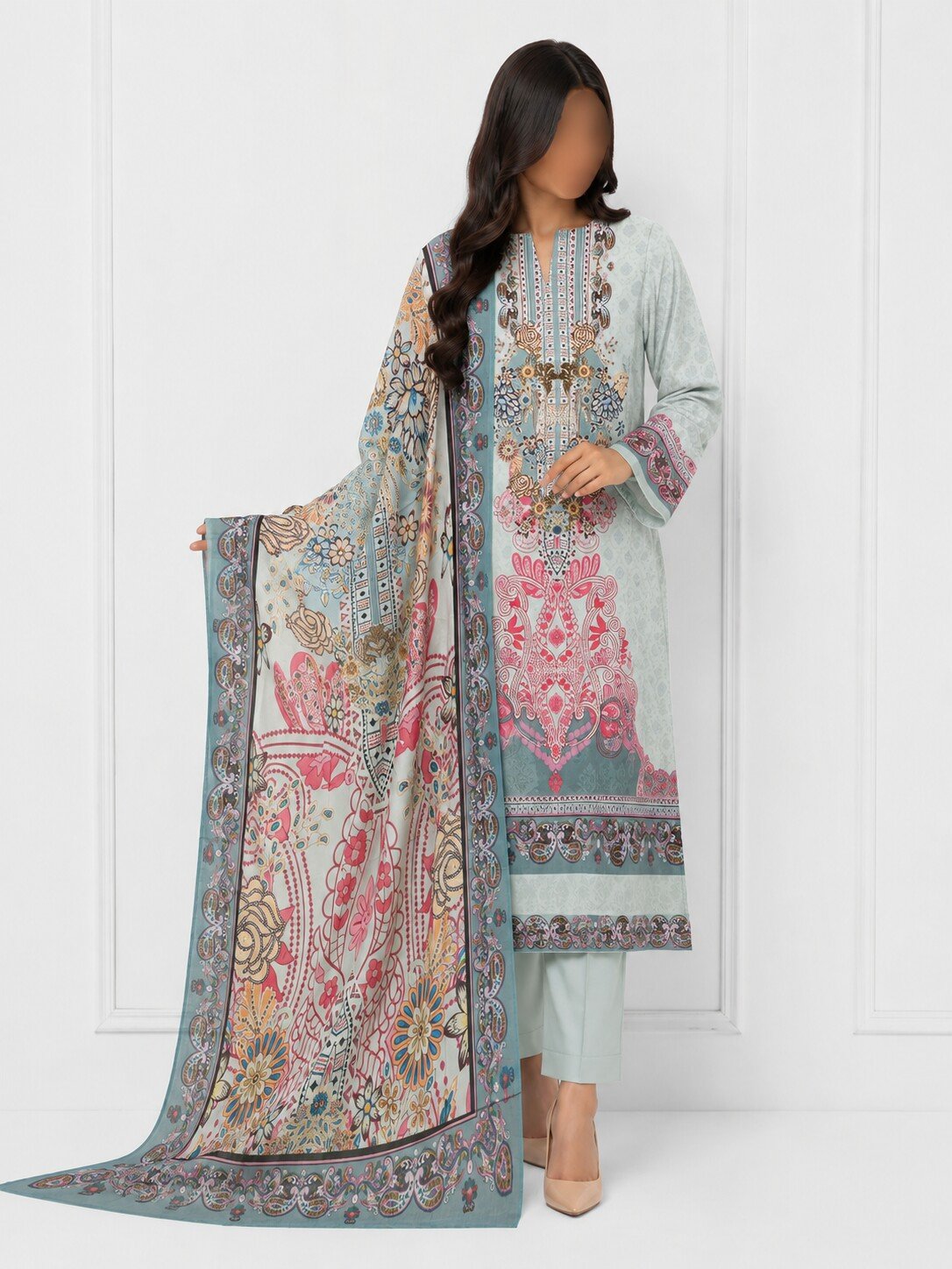 MAHJABEEN SIGNATURE LAWN P56