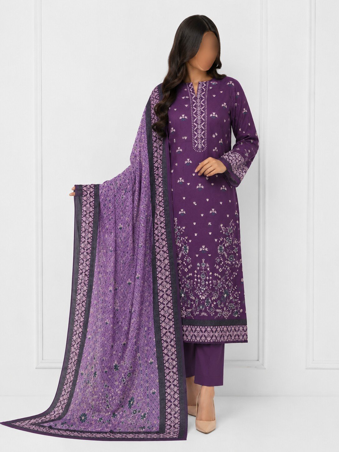 MAHJABEEN SIGNATURE LAWN P65
