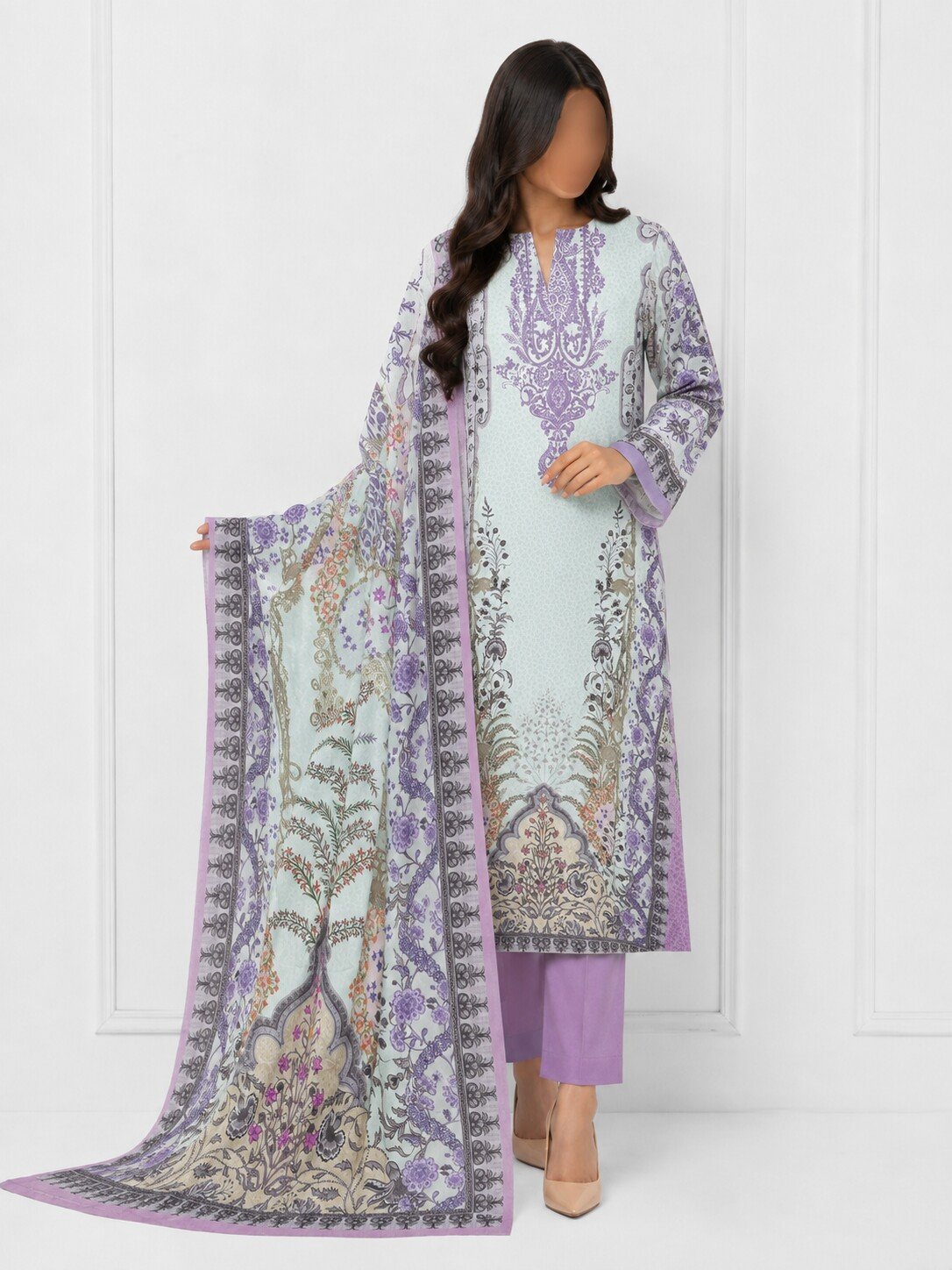 MAHJABEEN SIGNATURE LAWN P74