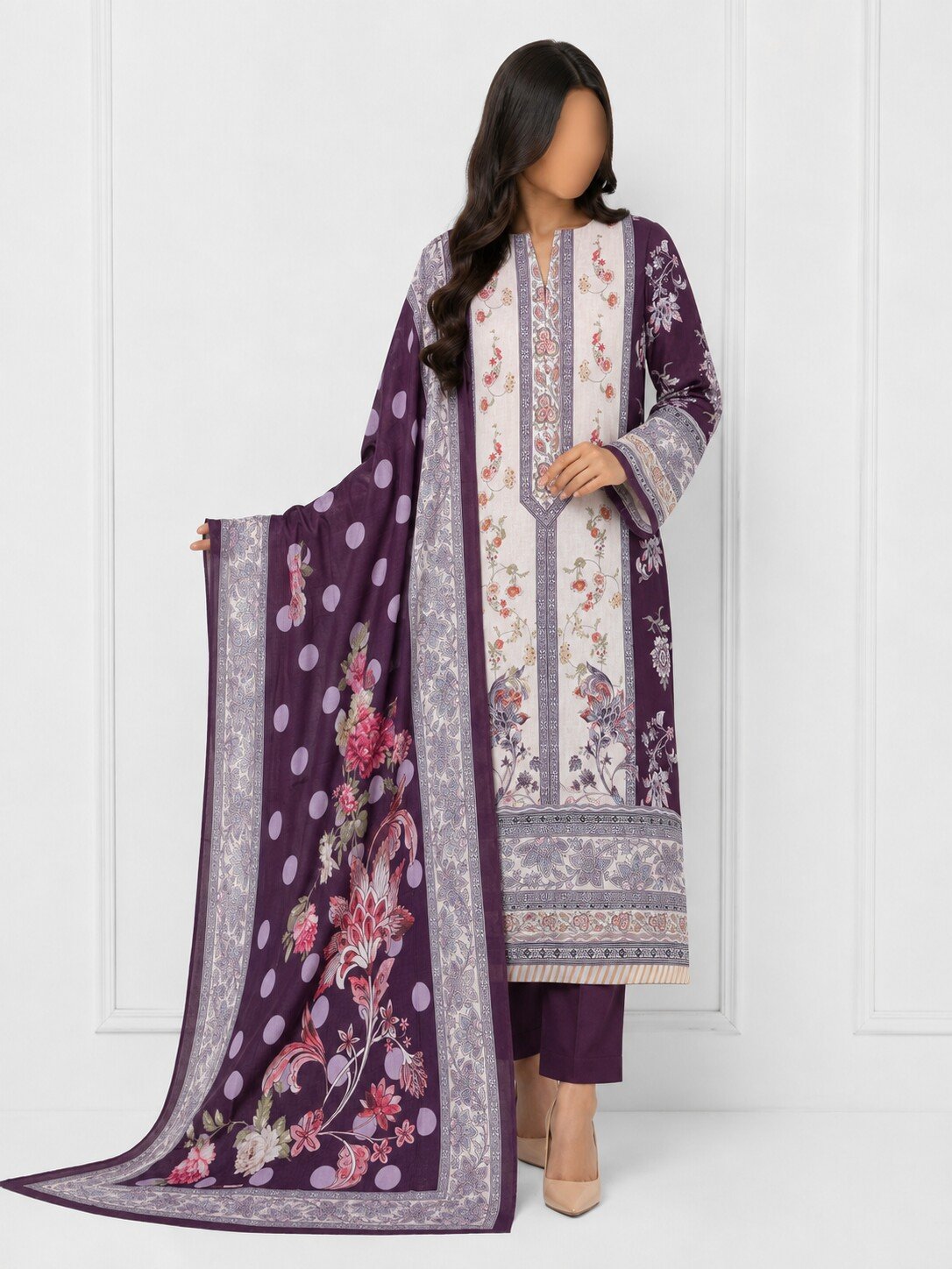 MAHJABEEN SIGNATURE LAWN P75