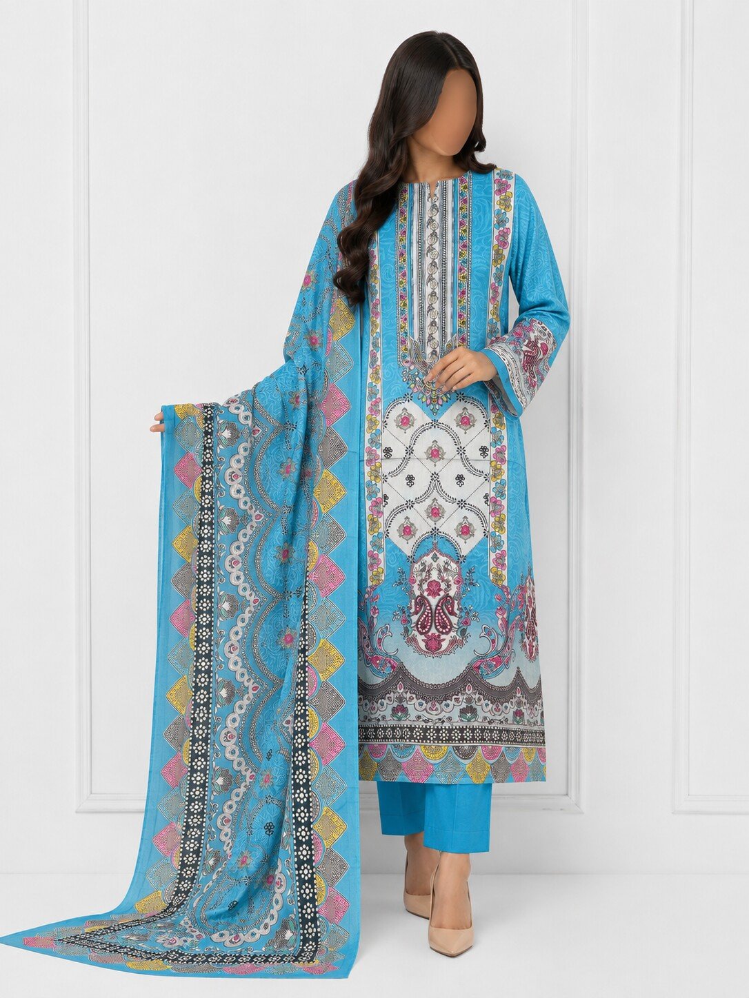 MAHJABEEN SIGNATURE LAWN P85