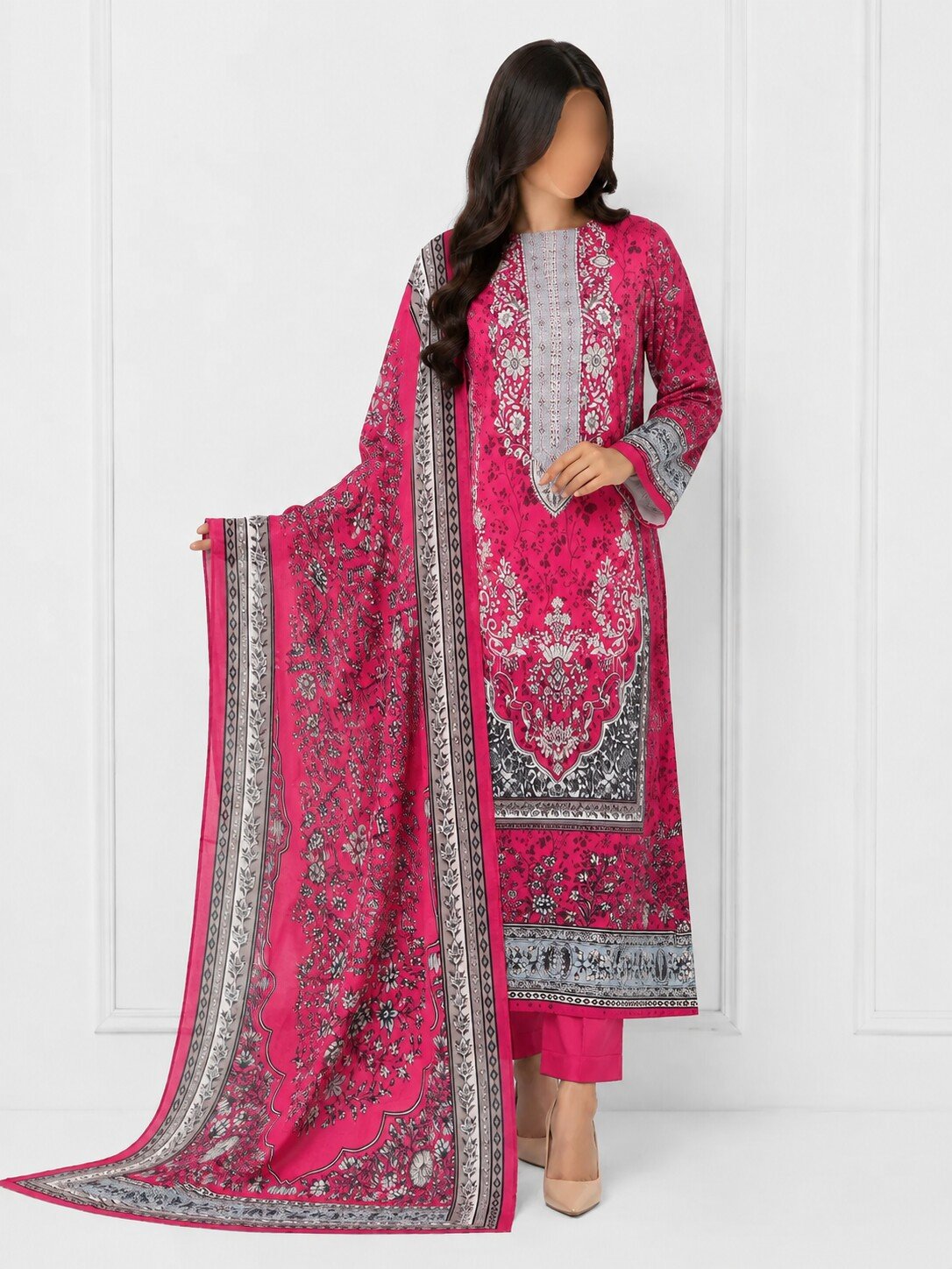 MAHJABEEN SIGNATURE LAWN P86